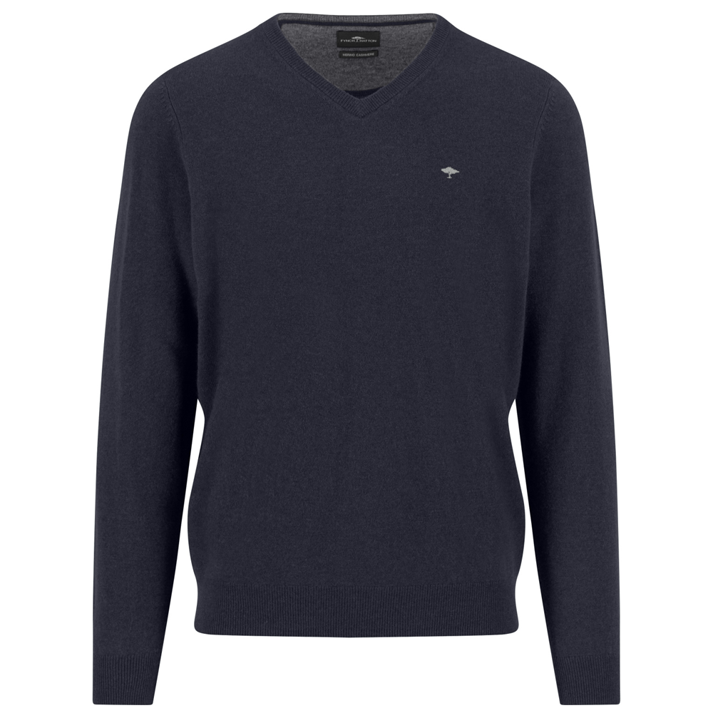 Fynch-Hatton V Neck Merino Cashmere